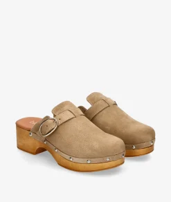 Mujer bloom&you Mules Y Zuecos*Zuecos bloom&you ABELIA en serraje taupe