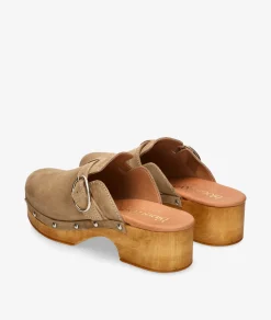 Mujer bloom&you Mules Y Zuecos*Zuecos bloom&you ABELIA en serraje taupe