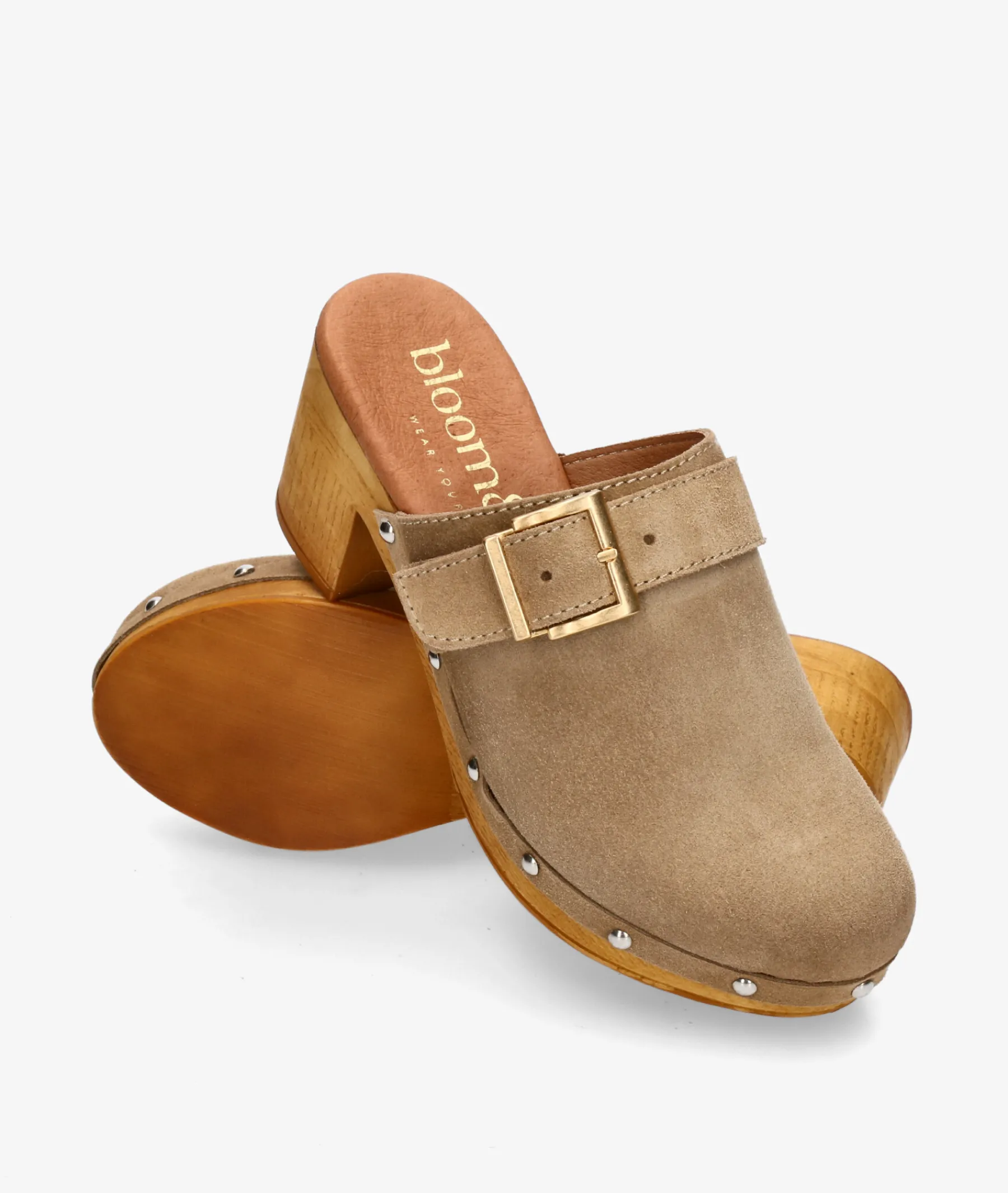 Mujer bloom&you Mules Y Zuecos*Zuecos bloom&you KATY en serraje taupe